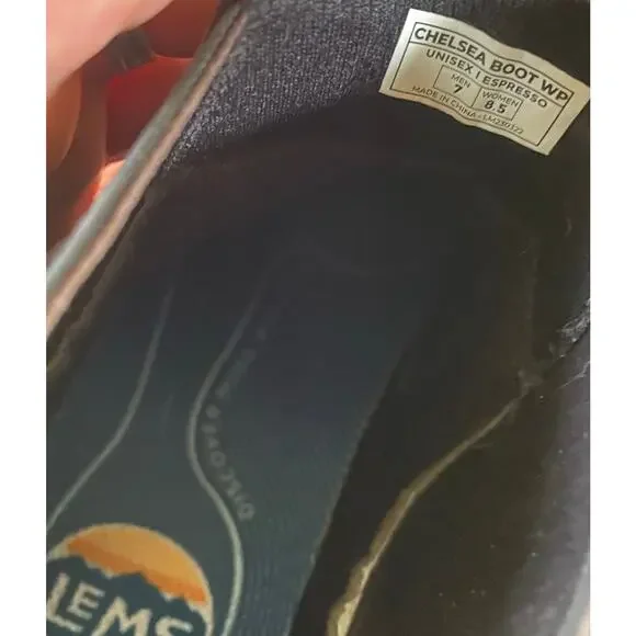 Lems  Epresso Brown Leather Chelsea Waterproof Boots Mens 7 Womens 8.5 Unisex - Picture 5 of 8